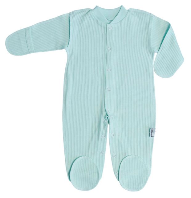 Комбинезон для новорожденных Амелли бирюзовый, размер 56