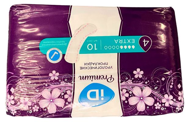 Прокладки урологические iD Premium Extra Для средней степени недержания, 10 шт