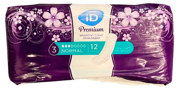 Прокладки урологические iD Light Premium Normal Для легкой степени недержания, 12 шт