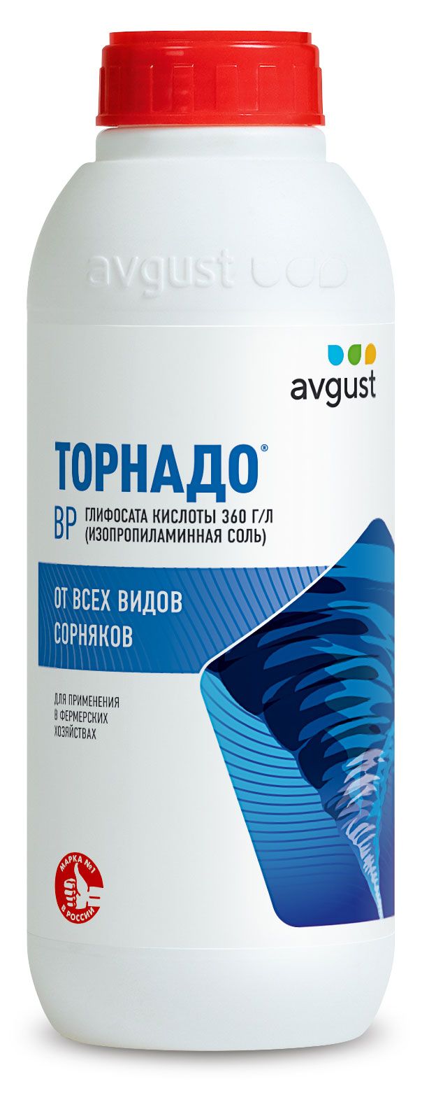 Средство от всех видов сорняков Avgust Гербицид Торнадо, 1 л
