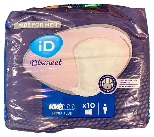 Прокладки урологические впитывающие iD for men Extra plus, 10 шт