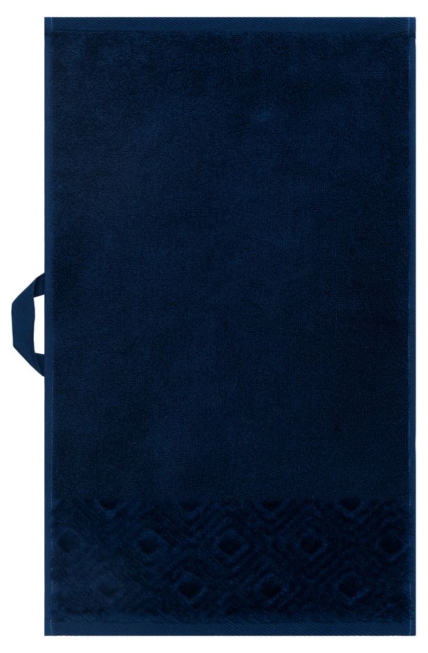 Полотенце махровое Actuel синие 30х50 см 160₽