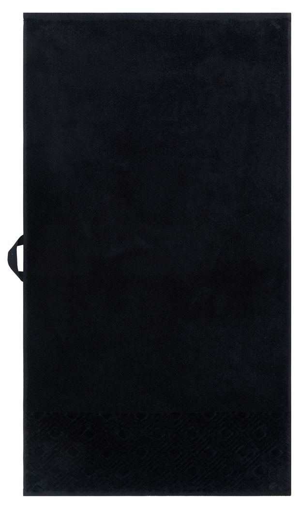 Полотенце махровое Actuel черное 50х90 см 380₽
