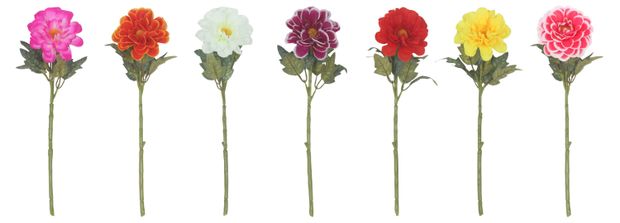 Цветок искусственный Actuel Георгин h 43 см 1 шт в ассортименте 100₽