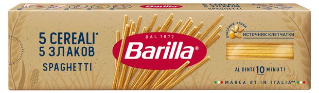Макаронные изделия Barilla Спагетти 5 Злаков 450 г 120₽