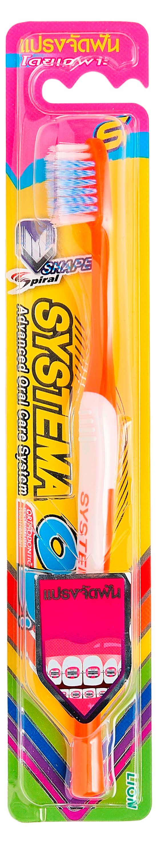 Зубная щетка Lion Systema Small Head с V-образной щетиной, 1 шт
