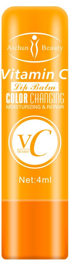 Бальзам-тинт для губ Aichun Beauty с витамином С VC Color Change Lip Balm, 4 мл