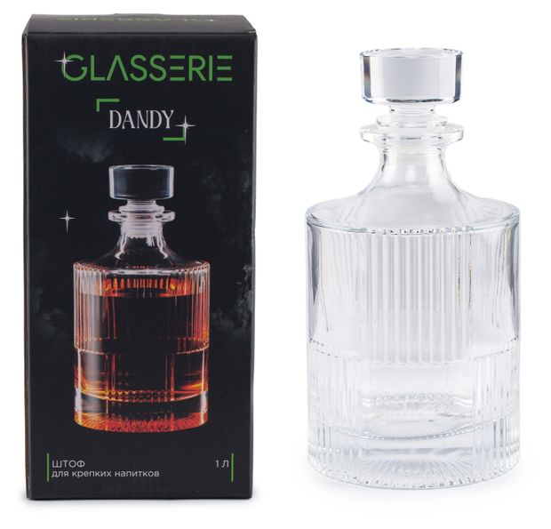 Штоф для крепких напитков Glasserie Dandy, 1 л