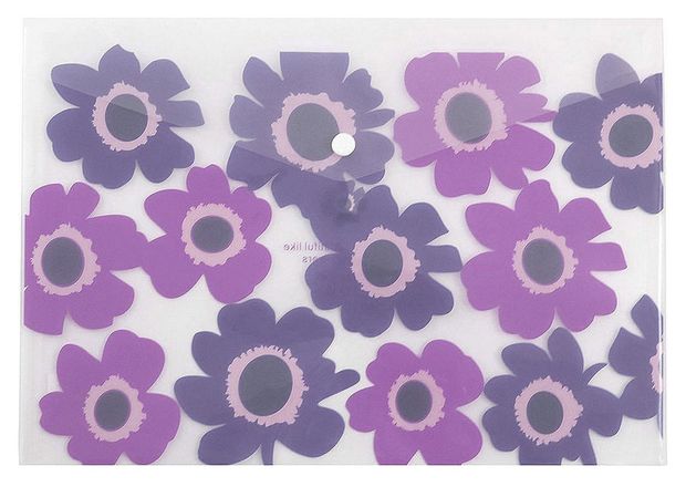 Папка на кнопке Comix Flower А4, 1 шт в ассортименте