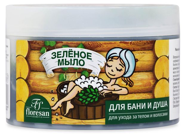 Мыло для бани и душа Floresan Зеленое 450 мл 450₽