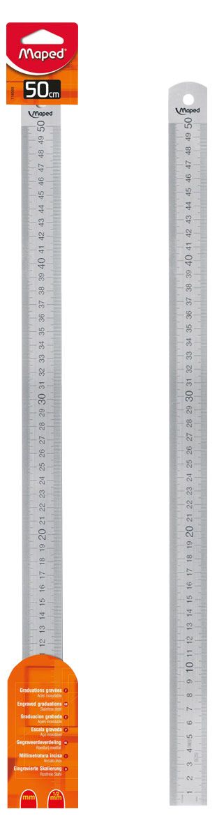 Линейка металлическая Maped 50 см 340₽