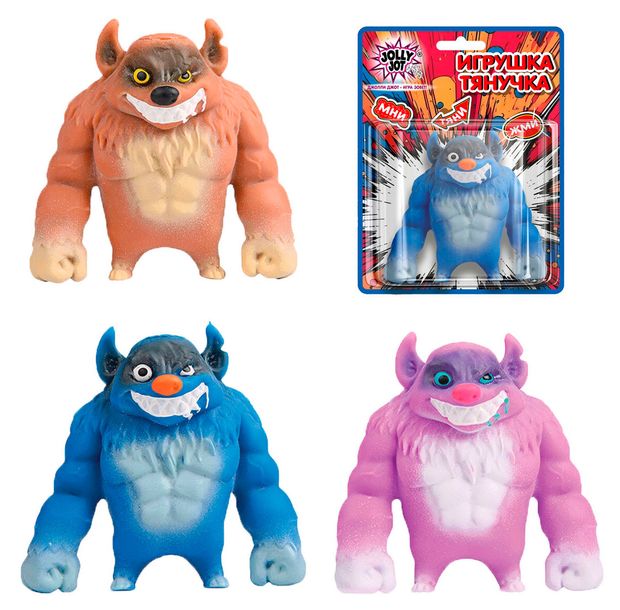 Игрушка-антистресс Jolly Jot Гиена мини 10 см, 1 шт в ассортименте
