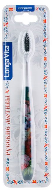 Зубная щетка Longa Vita Русские мотивы 1 шт в ассортименте 130₽