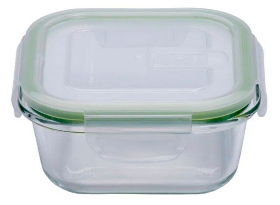 Контейнер Катюша Квадратный с крышкой и клапаном, 800 мл