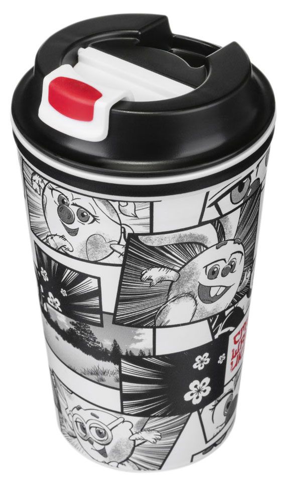 Термостакан Смешарики черный, 350 мл