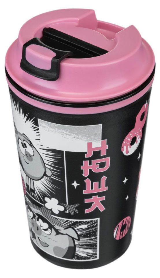 Термостакан Смешарики розовый, 350 мл