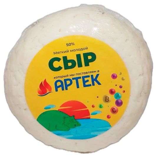 Сыр мягкий молодой Артек Детство в артеке 50% БЗМЖ, 300 г