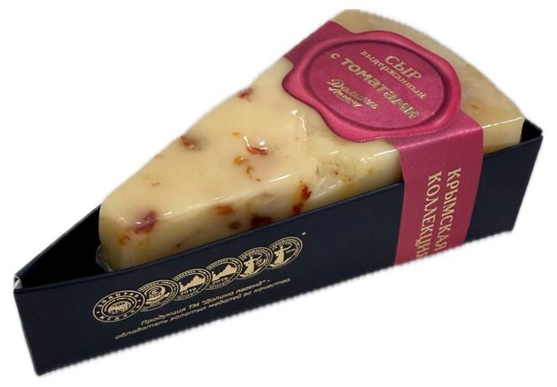 Сыр полутвердый Долина Легенд выдержанный с томатами 50% БЗМЖ, 150 г