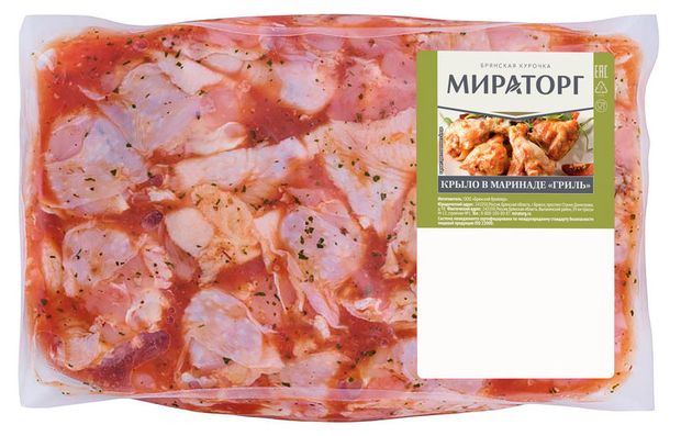 Крыло цыпленка-бройлера Мираторг Гриль в маринаде охлажденное 1 кг 390₽