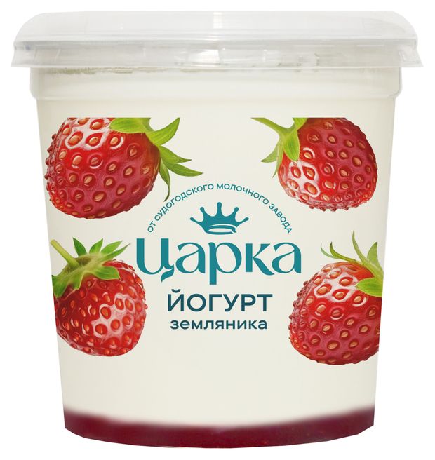 Йогурт ЦарКа земляника 35 400 г 84₽