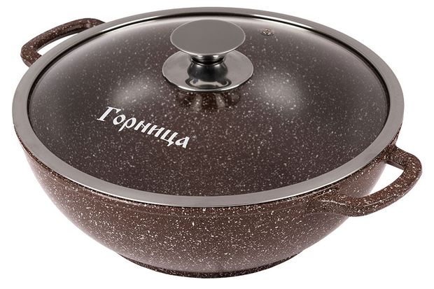 Казан Горница алюминиевый с крышкой, 4 л