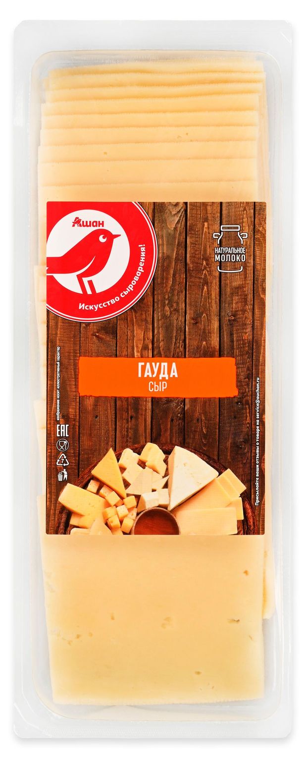 Сыр полутвердый Гауда АШАН Красная птица 45 БЗМЖ 600 г 580₽