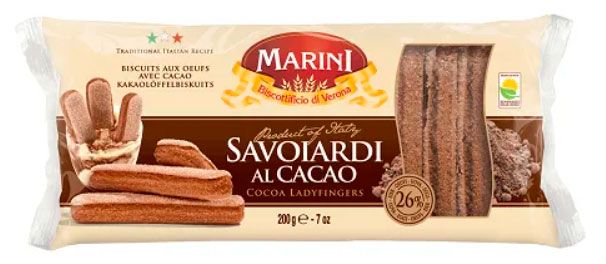 Печенье Marini Savoiardi al Cacao Италия, 200 г