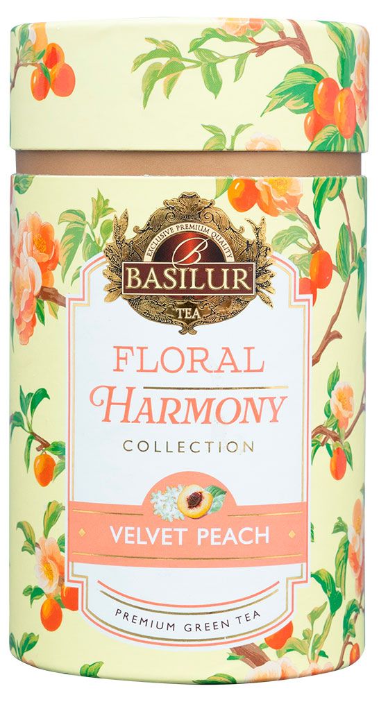 Чай зеленый Basilur Floral Harmony Velvet Peach Шри-Ланка 75 г 420₽