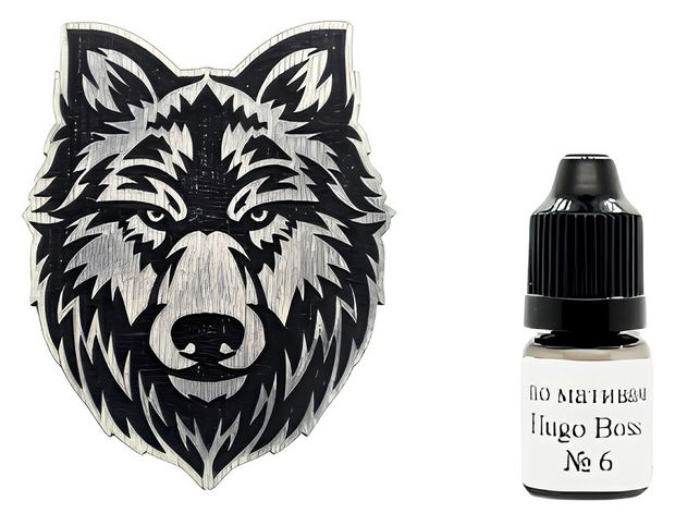 Ароматизатор на дефлектор Волк + аромамасло парфюмированное, 5 мл