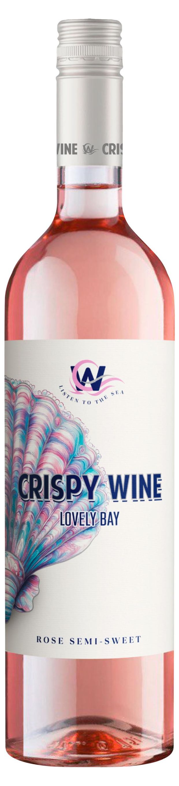Вино Crispy Wine Лавли Бей розовое полусладкое Россия, 0,75 л