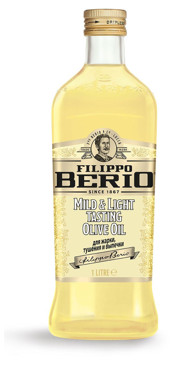 Масло оливковое Filippo Berio Mild amp Light 1 л Италия 1300₽