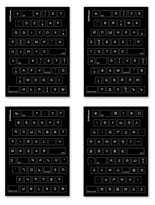 Тетрадь ErichKrause Keyboard А5 клетка 60 листов, 1 шт в ассортименте