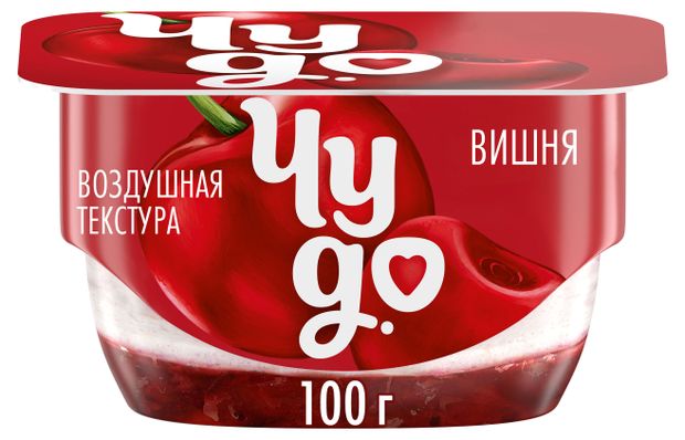 Творожок Чудо воздушный вишня 42 100 г 70₽