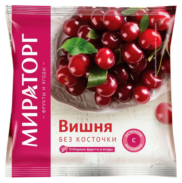 Вишня Мираторг без косточки замороженная, 300 г