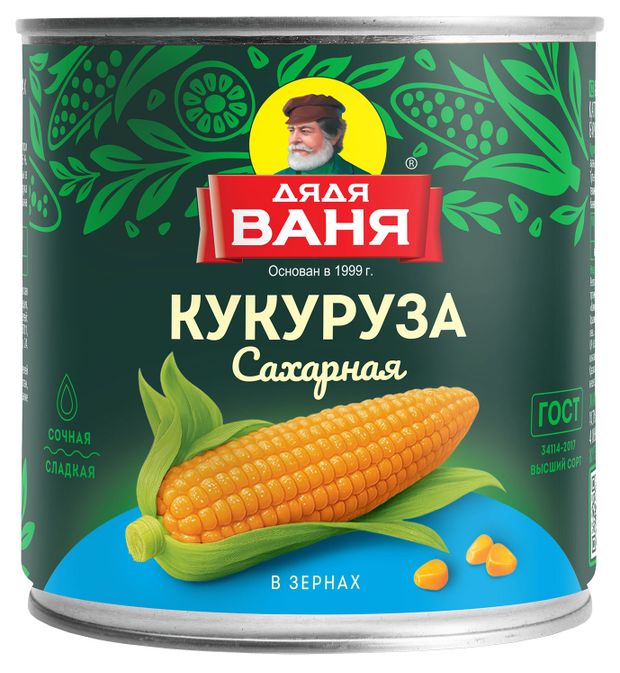 Кукуруза Дядя Ваня сладкая 425 мл 145₽