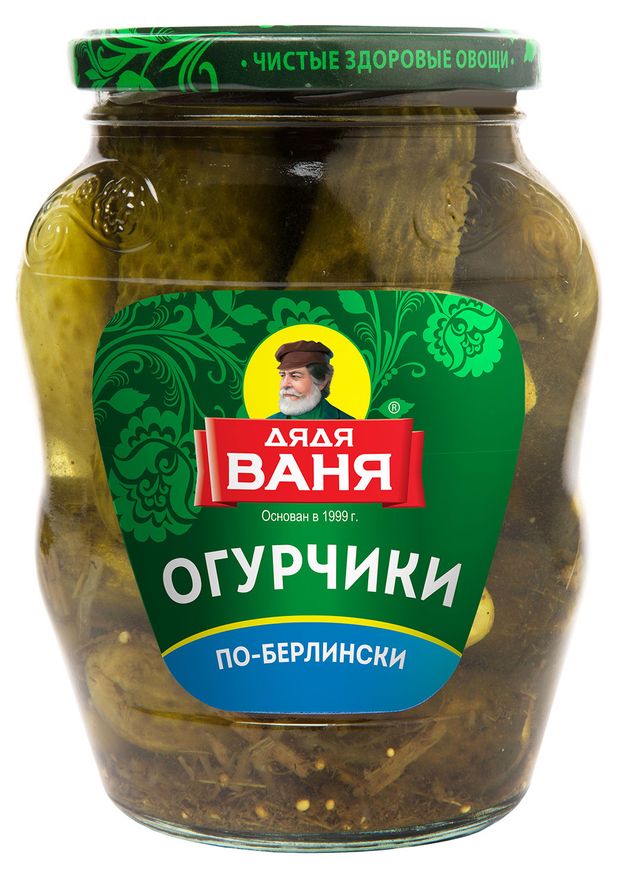 Огурчики маринованные Дядя Ваня по-берлински 680 г 245₽