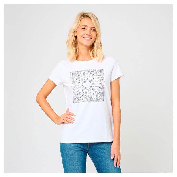 Футболка женская InExtenso с коротким рукавом белая, р. XS-XXL