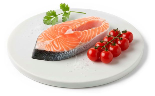 Лосось охлажденный стейк, вес