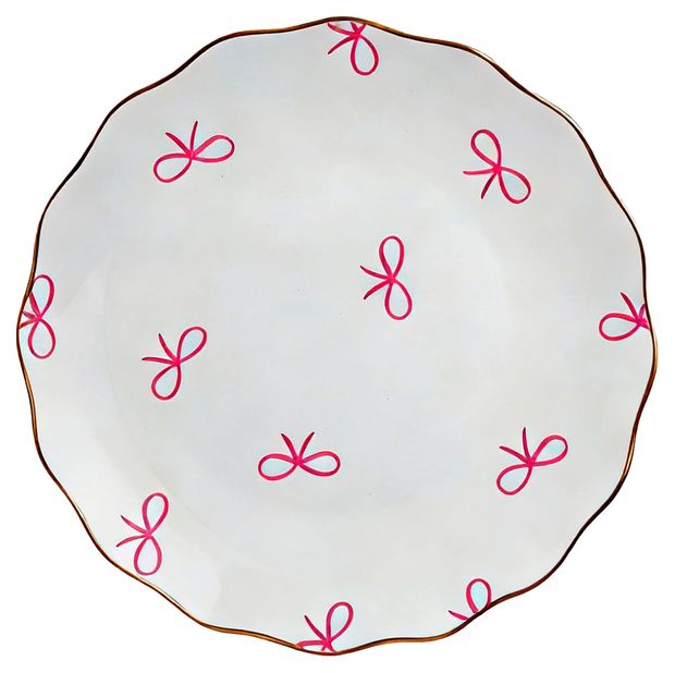 Тарелка десертная Россыпь бантиков, 21 см