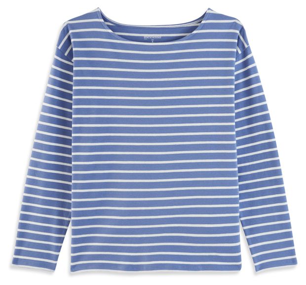 Футболка женская InExtenso с длинным рукавом сине-белая, р. XS-XXL