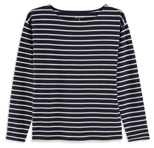 Футболка женская InExtenso с длинным рукавом черно-белая, р. XS-XXL