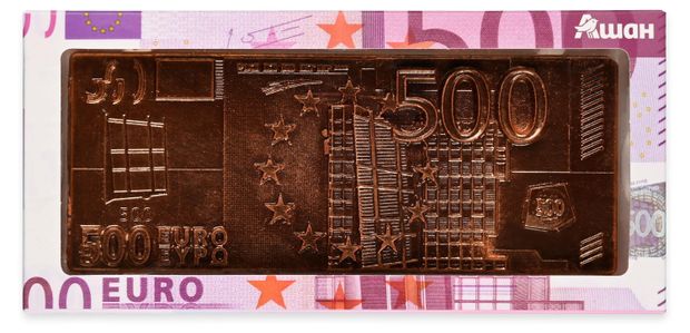 Шоколад темный АШАН Красная птица 500 евро, 45 г