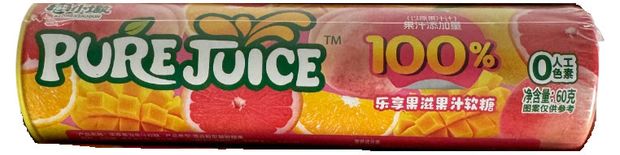 Мармелад Pure Juice персик грейпфрут манго и лимон Китай, 60 г