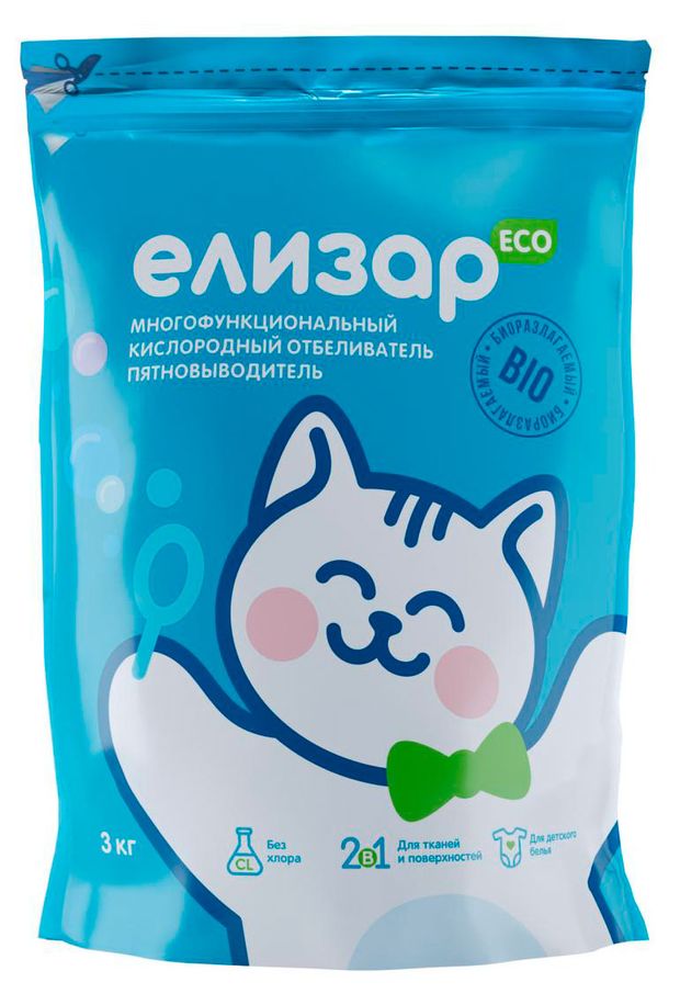 Кислородный отбеливатель пятновыводитель Елизар многофункциональный 3 кг 890₽