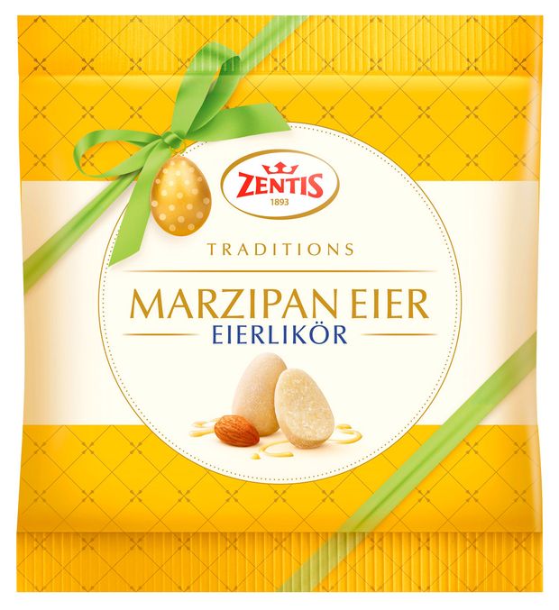 Яйца марципановые ZENTIS с яичным ликером, 125 г