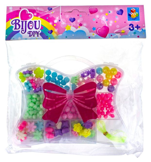 Набор для творчества 1TOY Bijou Diy Сумочка, 190 бусин