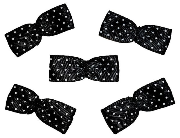 Бантики пришивные RTO из ленты 24х10 мм 5 шт в ассортименте 60₽