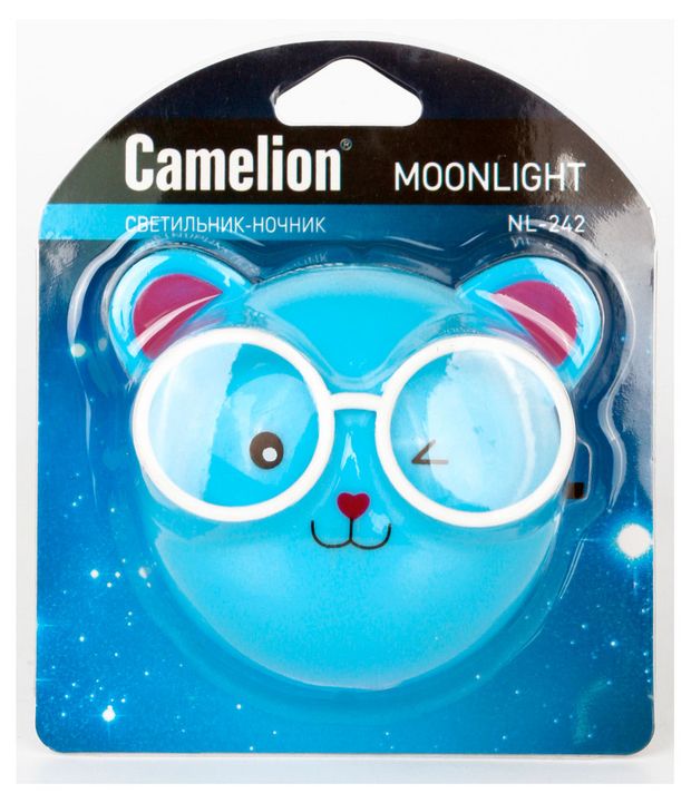 Ночник Camelion NL-242 Мишка в очках