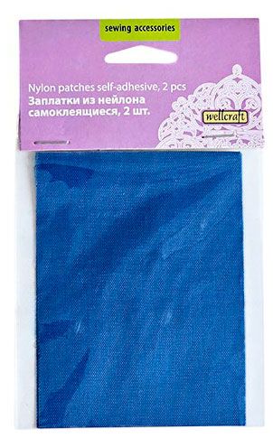 Заплатки из нейлона Wellcraft самоклеющаяся 7,5х10 см, 2 шт в ассортименте