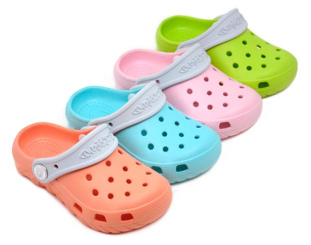 Сабо детские LuckyLand салатовый/оранжевый/розовый/голубой, р. 24-29 в ассортименте